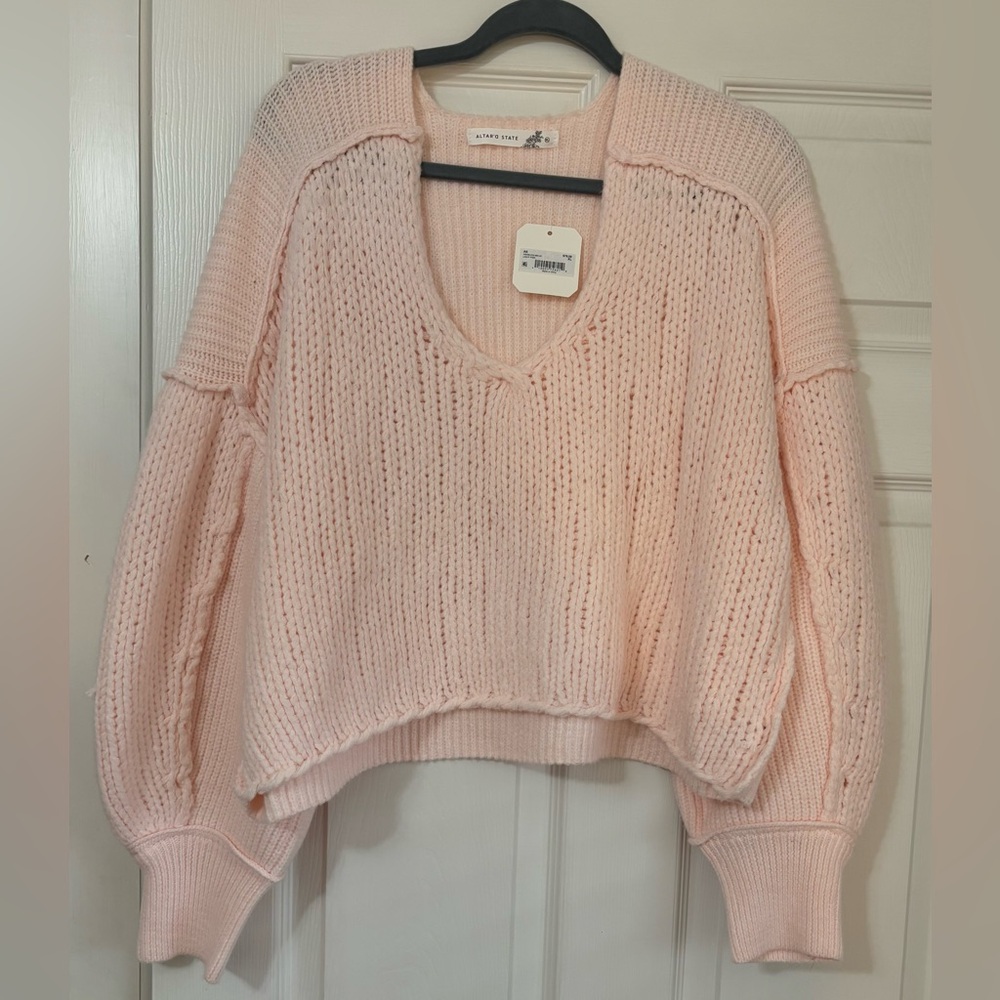 Altar’d State pink XL sweater NWT